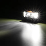 V-MAX Series | 4 Inch 72W 6960LM Spot Beam Side Shooter LED Rectangular Pod Lights with Amber DRL