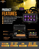 RC Series 8 Gang (RC-800) RGB Switch Panel with Remote Controller, Toggle/ Momentary/ Pulsed Mode Supported(One-Sided Outlet)