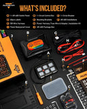AR Series 6 Gang (AR-600) RGB Switch Panel with APP, Toggle/ Momentary/ Pulsed Mode Supported (One-Side Output))