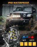 V-ULTRA Series | 3 Inch 108W LED Side Shooter White Pod Lights with Amber DRL
