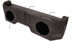 Can-Am® Defender Vented 10" Passenger Subwoofer Enclosure Unloaded | UTVS-DEF-VENC-PASS