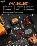 RC Series 8 Gang (RC-800) RGB Switch Panel with Remote Controller, Toggle/ Momentary/ Pulsed Mode Supported(One-Sided Outlet)