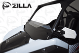 Polycarbonate TINTED Half Windshield with quick straps for KRX