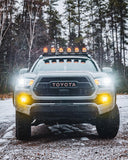 V-MAX Series | 4 Inch 92W 8960LM Spot Beam Side Shooter LED Round Pod Lights with Amber DRL