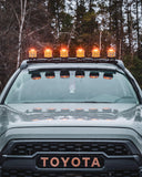 V-MAX Series | 5 Inch 168W 16440LM Spot Beam Side Shooter LED Square Pod Lights with Amber DRL