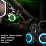 2024-2026 Can-Am® Maverick R, Phase-5 V-Spec 1400watt 6-Speaker Stereo System