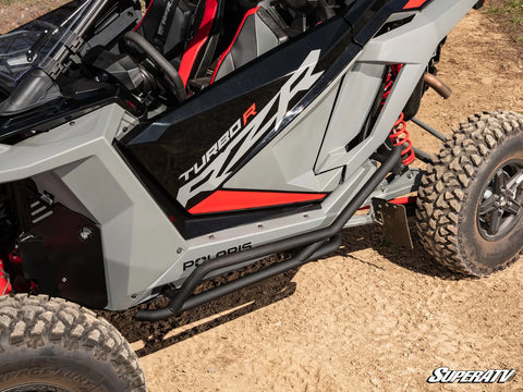 SUPER ATV POLARIS RZR TURBO R HEAVY-DUTY NERF BARS - ROCK SLIDERS