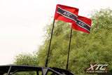 X-LITE 4-ft RGB+W Whip Lights with Red XTC Safety Flags