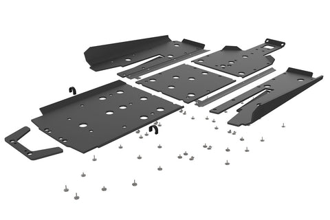 UHMW Skid Plate Kit with Integrated Tree Kickers/Rock Sliders – Polaris RZR XP 1000 | Turbo