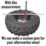 Factory UTV Polaris RZR Turbo R 4 Dual Clamp Spare Tire Mount