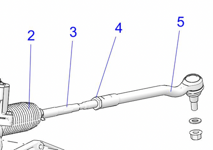 Polaris OEM INNER TIE ROD, Part 2211436 Replacement for #: 7061282