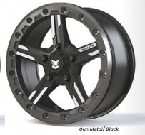 Bullite BT-09 SHURIKEN Beadlock 5 on 4.5 Lug Wheel for the RZR Turbo R and Pro R