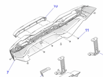 POLARIS RZR FASCIA REAR,Black Item # 5457743-070