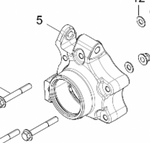Polaris Wheel Bearing Carrier, Right, Part 5140635