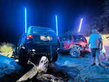 NoCO Whips Bluetooth Custom Color LED Whips w/Brake & Turn Signal function