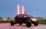 NoCO Whips Bluetooth Custom Color LED Whips w/Brake & Turn Signal function