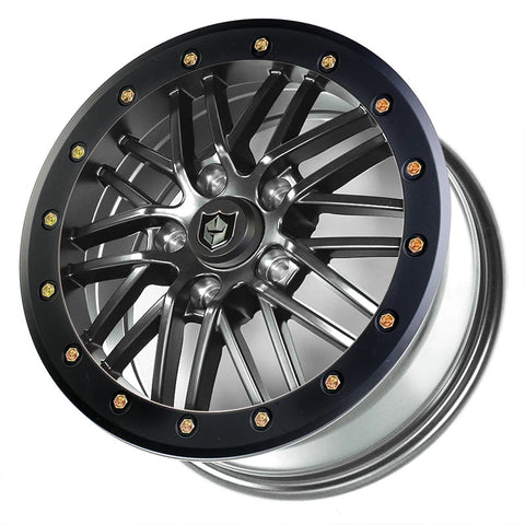 Pro Armor Rath Beadlock Wheel Titanium Metallic 15x7 (5-lug)