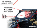 SUPER ATV CAN-AM MAVERICK TRAIL GLASS WINDSHIELD